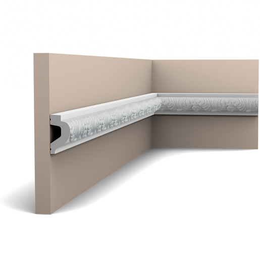 Orac Wandleiste P 3020 200cm 6,0 x 3,0 cm Decken/Friesleis. (Luxxus)